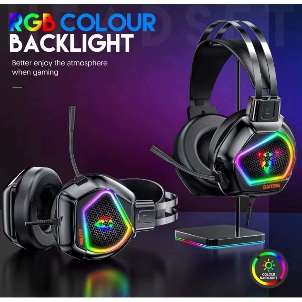 Yk Design G601 Profesyonel Headset Pro 7.1 Usb Girişli Rgb Gaming Oyuncu Kulaklığı