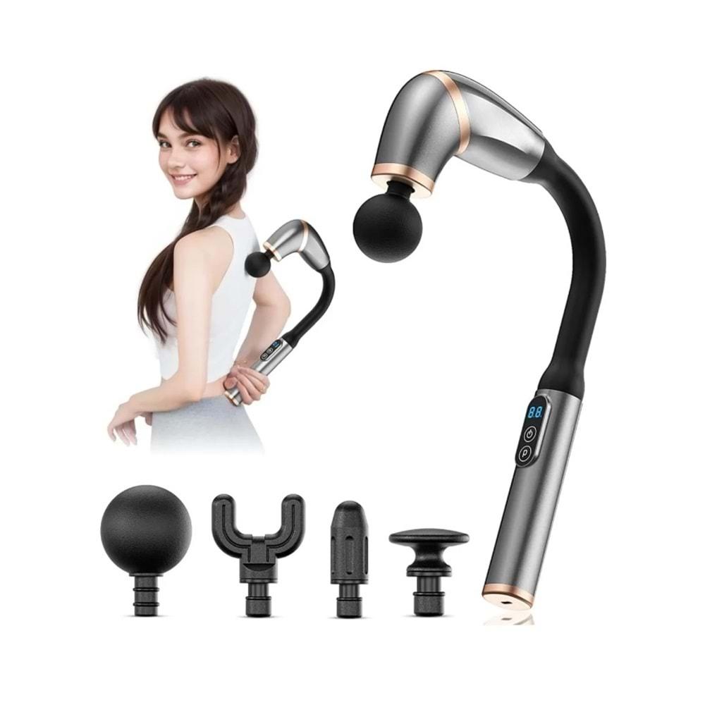 Yk Desıgn FZ673 Profesyonel Titreşimli Şarjlı Sporcu Masaj Cihaz Masaj Aleti Kas Rahatlatıcı Gevşetici Masaj Tabanca