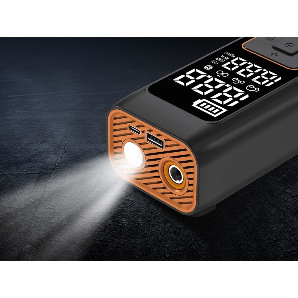 VENANDİN Inflamo Kompresör Akü Takviye Cihazı 8.000Mah