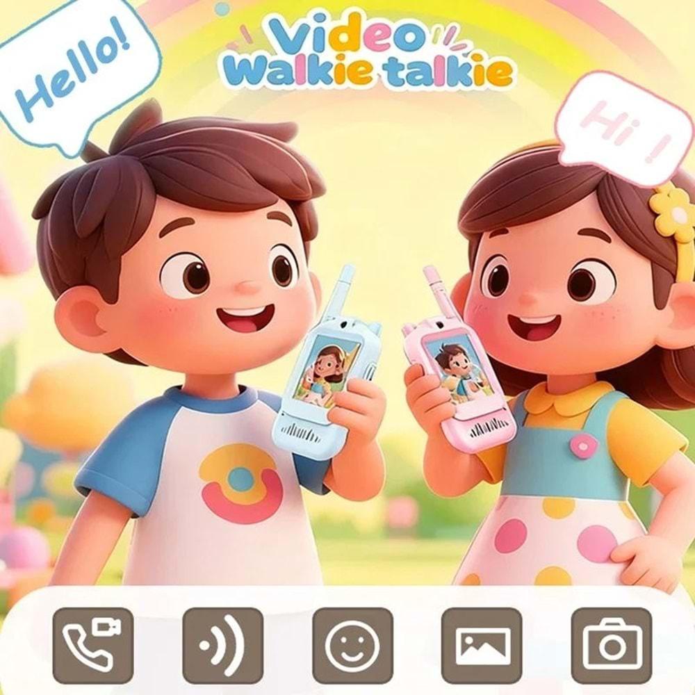 Katjmer KJ-CT001 Akıllı Çocuk telsizi Smart Görüntülü konuşma 4 farklı ses