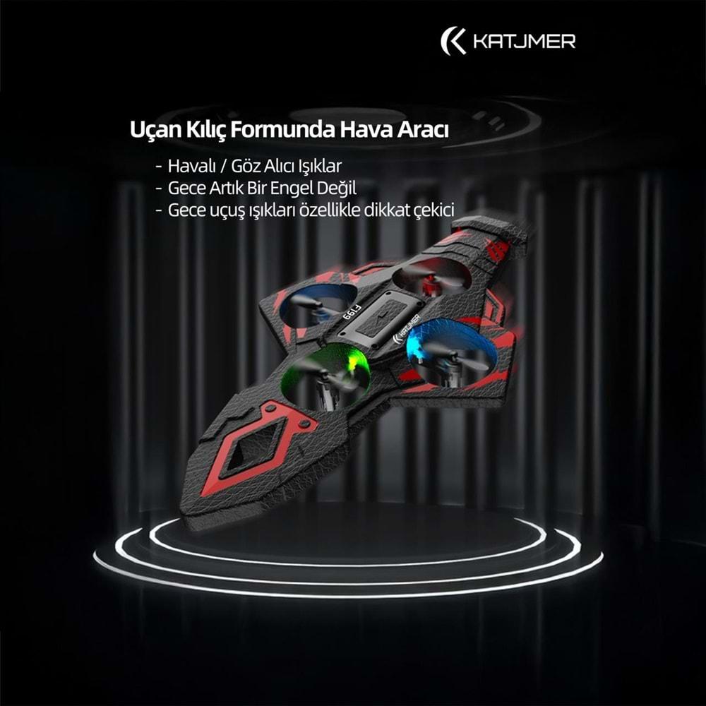 Katjmer F199 Uçak Flying Club Dayanıklı Köpük Gövdeli 2.4ghz Uzaktan kumandalı 360Derece Dönebilen Oyuncak(2batarya)