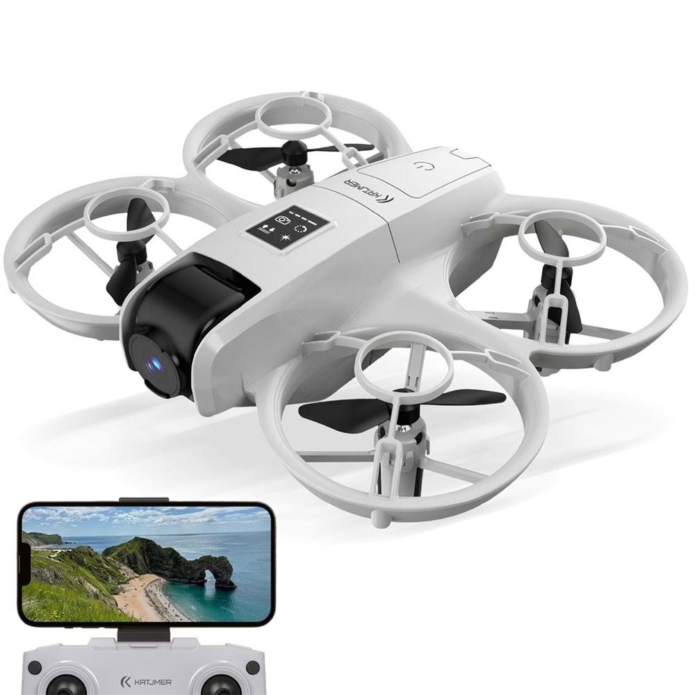 Katjmer Neo Mini Fly 300K 4 Yönlü Engel Önleme+Optik Akış Hover+3D Taklalar Super Drone (2batarya)