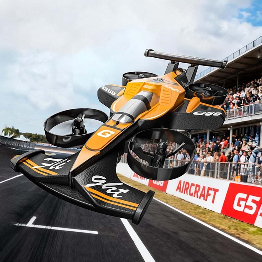 Katjmer G58 Araba/Uçak Flying Club Dayanıklı Köpük Gövdeli 2.4ghz Uzaktan kumandalı 360Derece Dönebilen Oyuncak(3batarya)