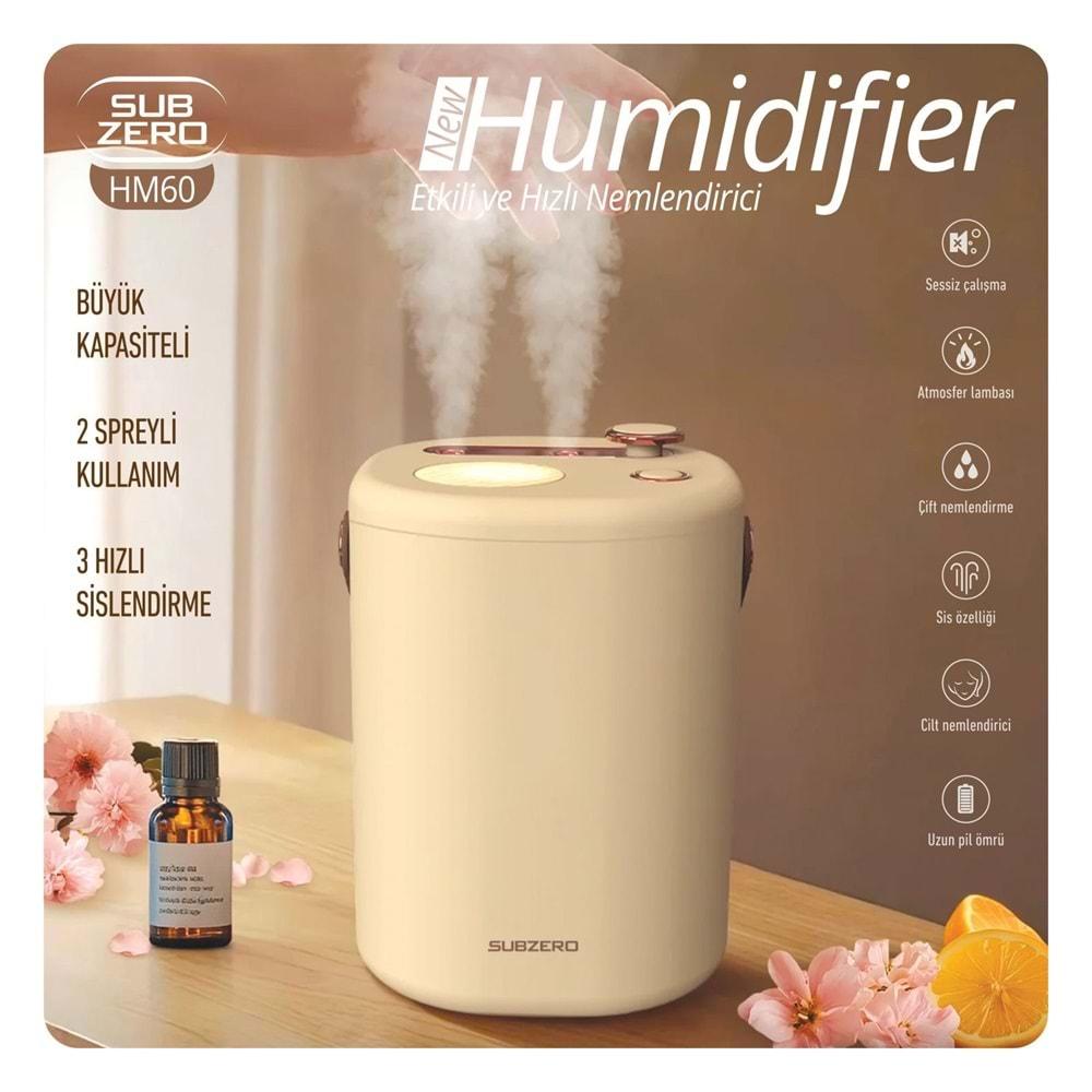 Subzero HM60 Büyük Kapasite Çift Üfleme Özellikli Hava Nemlendirici