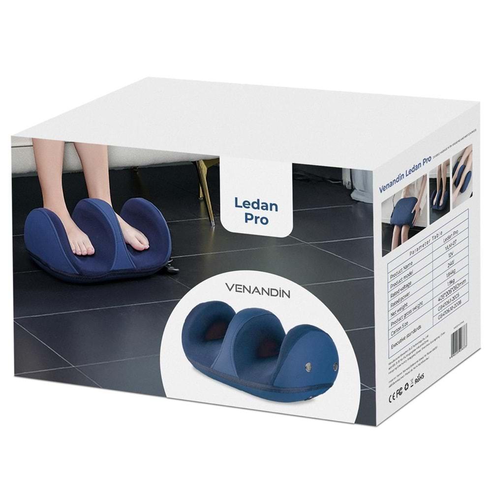 Venandin LedanPro Isıtmalı ve Yoğurmalı Kumandalı Ayak ve Bacak Spa Etkili Rahatlatıcı Masaj Aleti