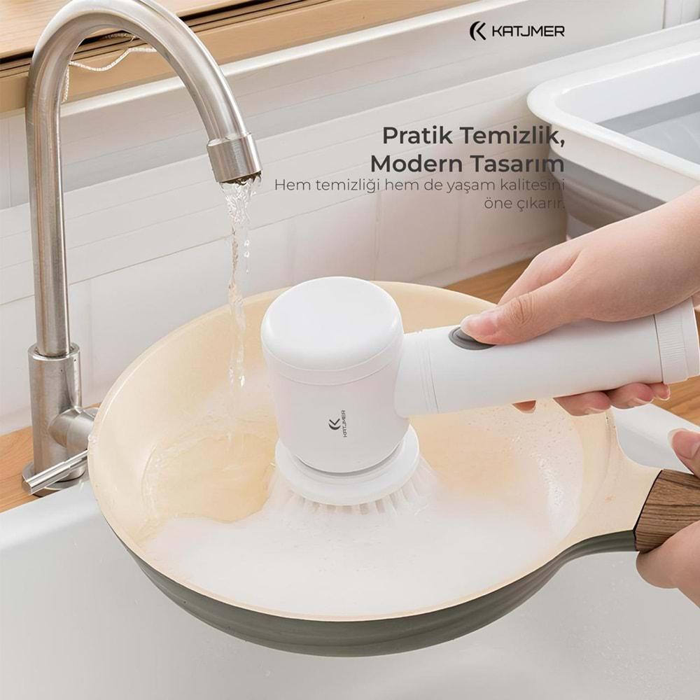 KATJMER Cleonix Elektrikli Temizlik Fırçası