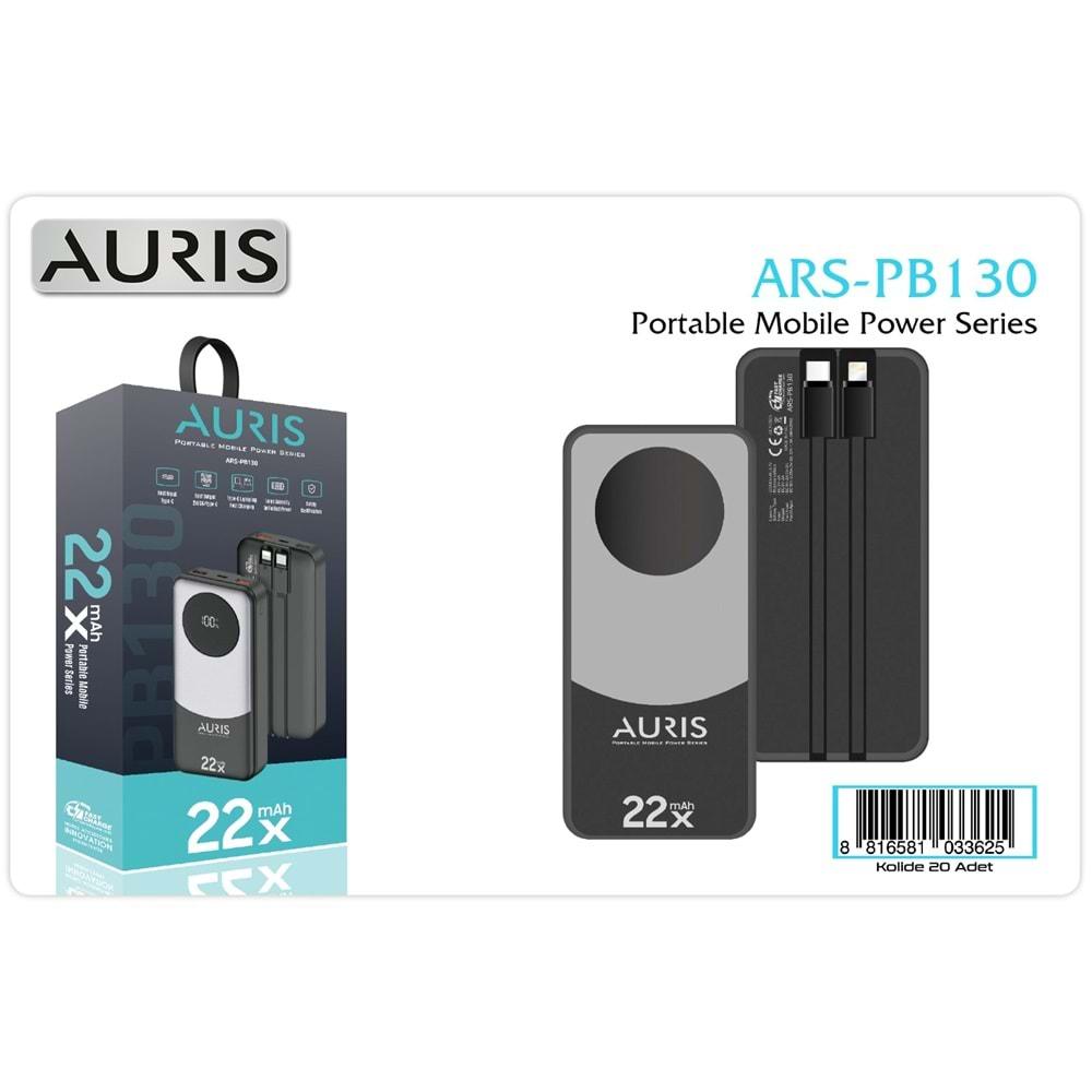 Auris ARS-PB130 22.000 Mah 22.5W Hızlı Powerbank