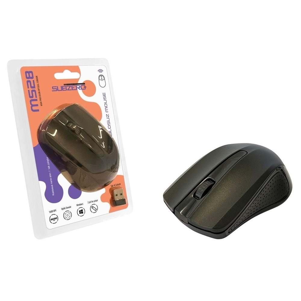 Subzero MS28 1600 Dpı Kablosuz Optik Mouse 4Renk