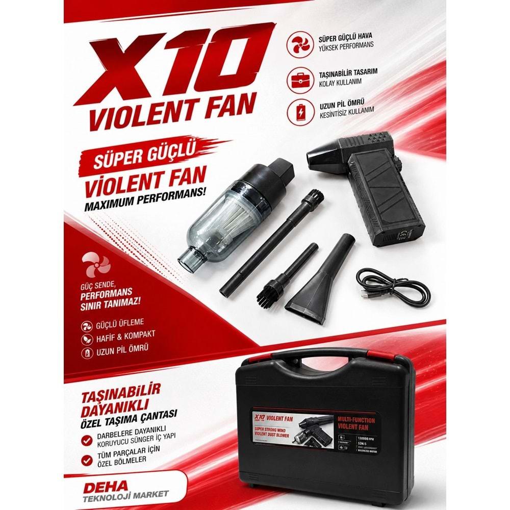 Yk Design X10 Vıolent Turbo Fan Süpürge