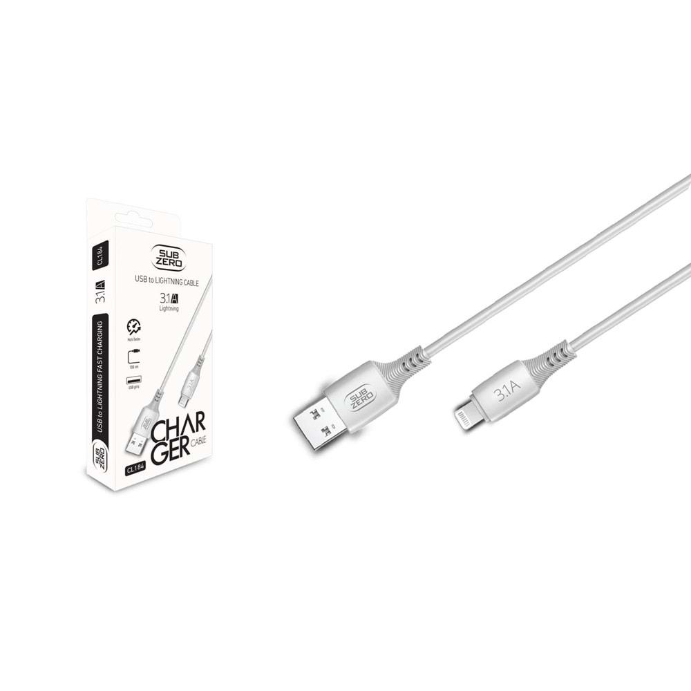 Subzero CL184 İphone 1mt. 3.1A Hızlı Şarj Kablosu