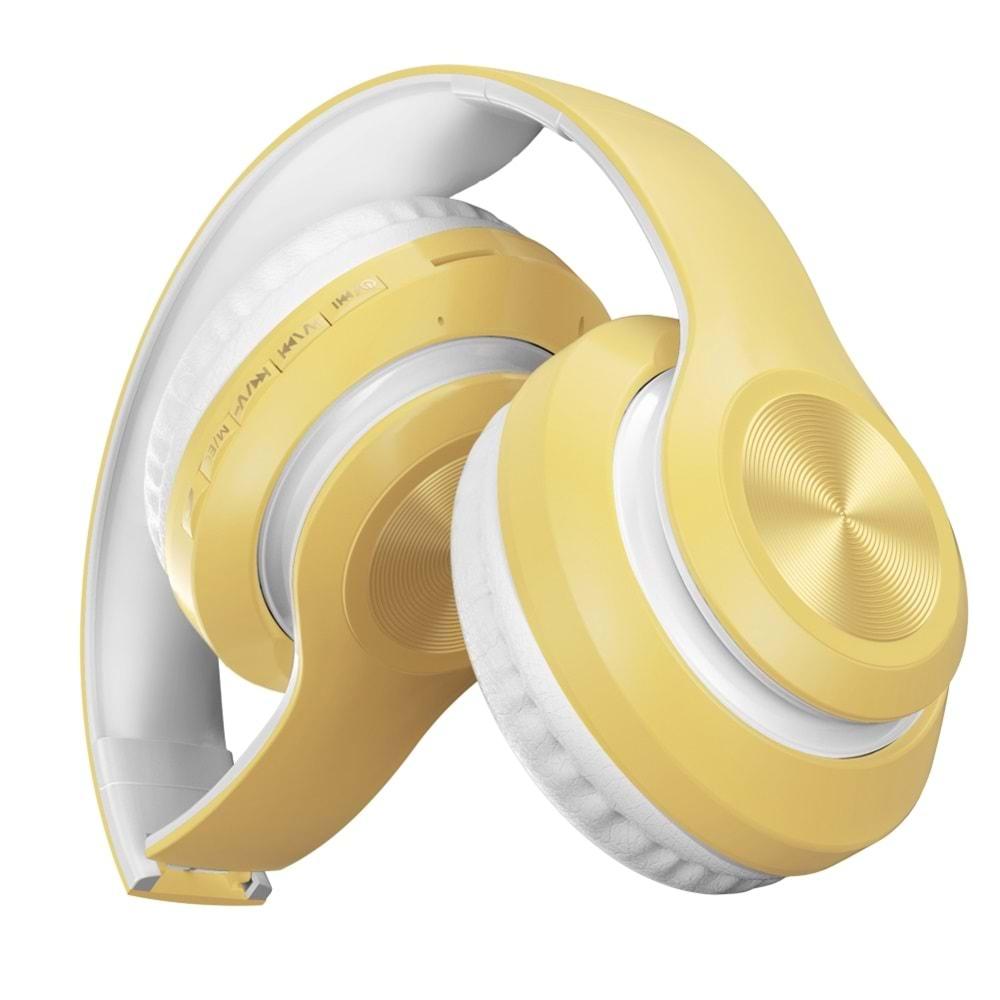 Torima P68 Bluetooth Stereo Kulaklık - Sarı