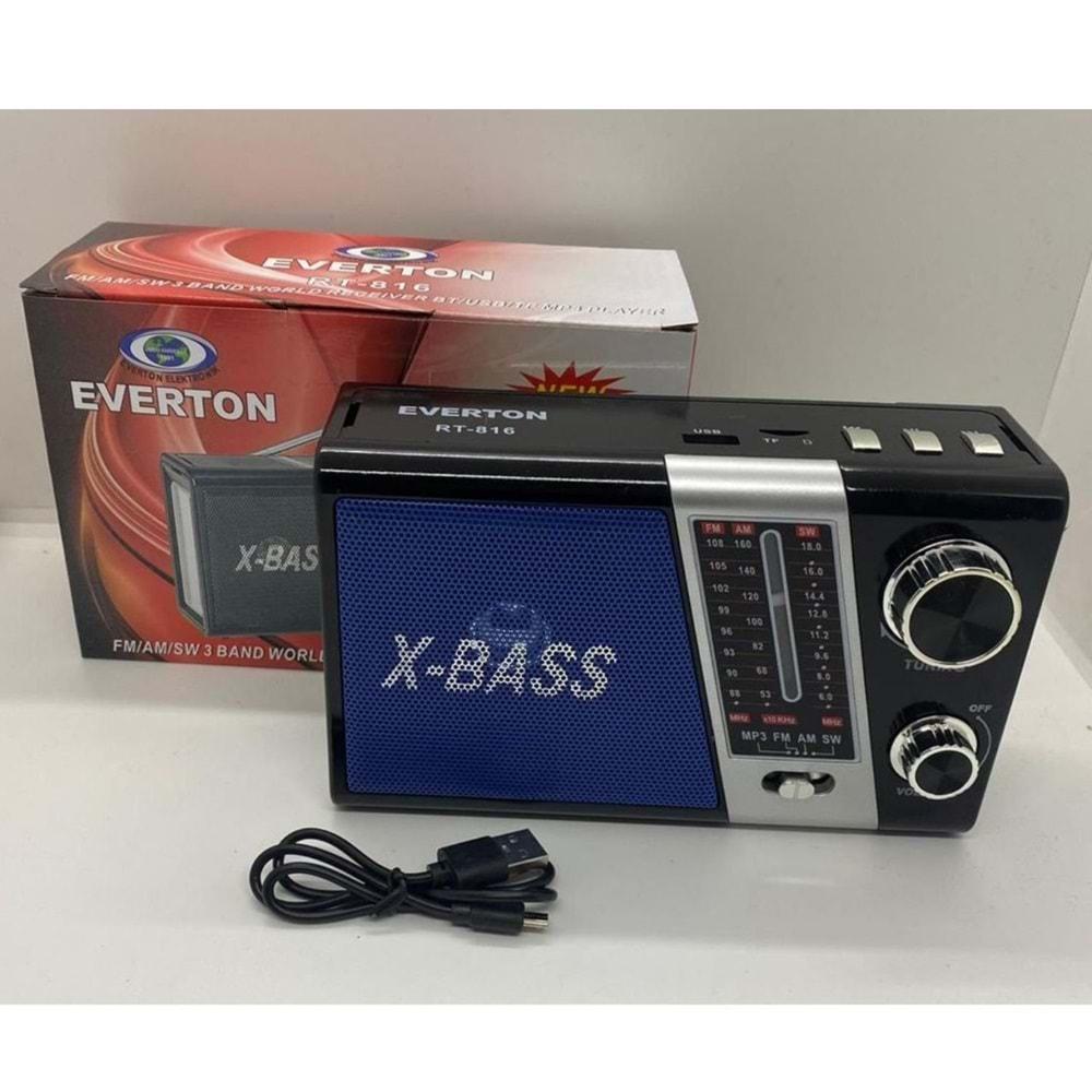 Everton Rt-816 USB SD AUX Bluetooth Destekli Radyo