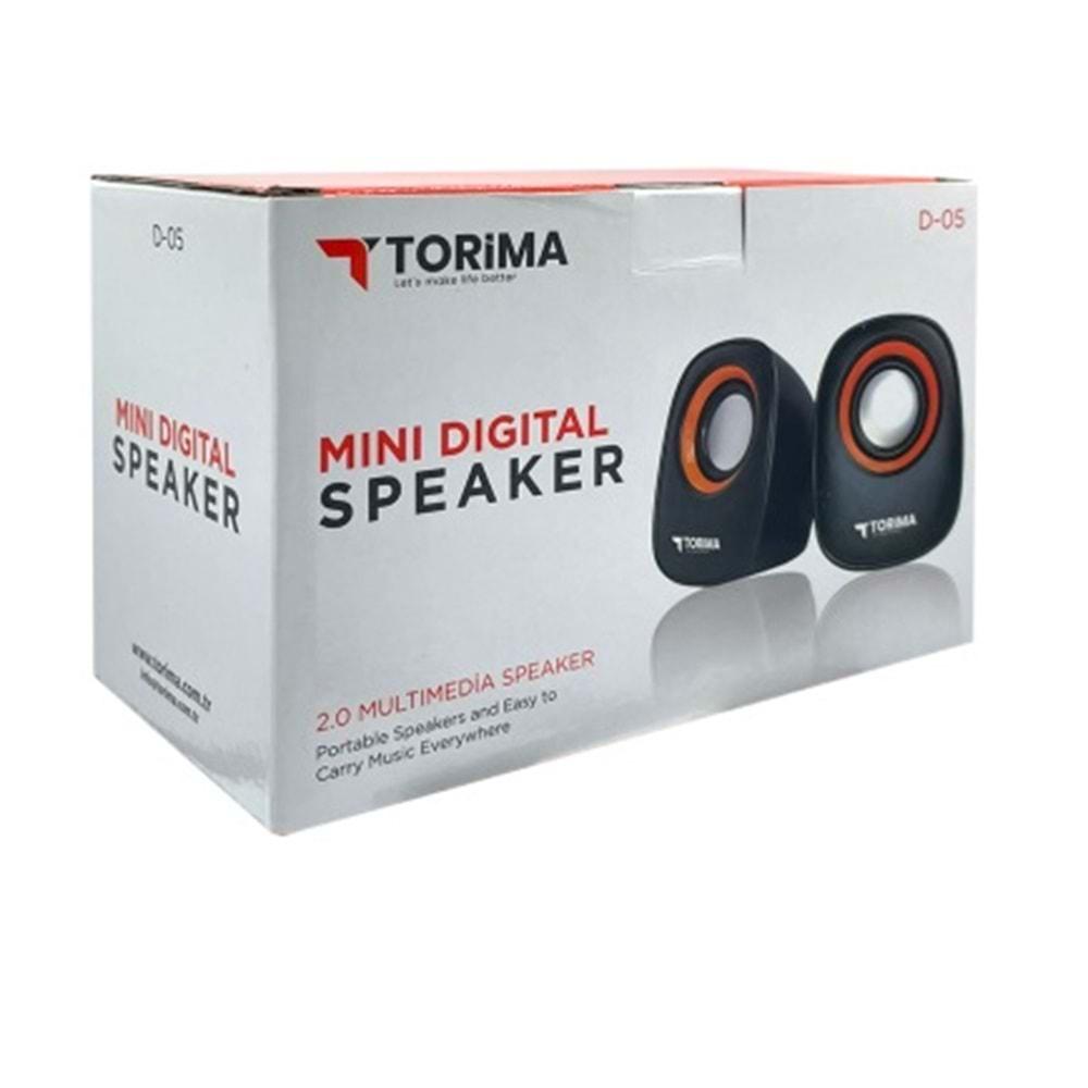 Torima D-05 1+1 USB 2.0 Mini Hoparlör