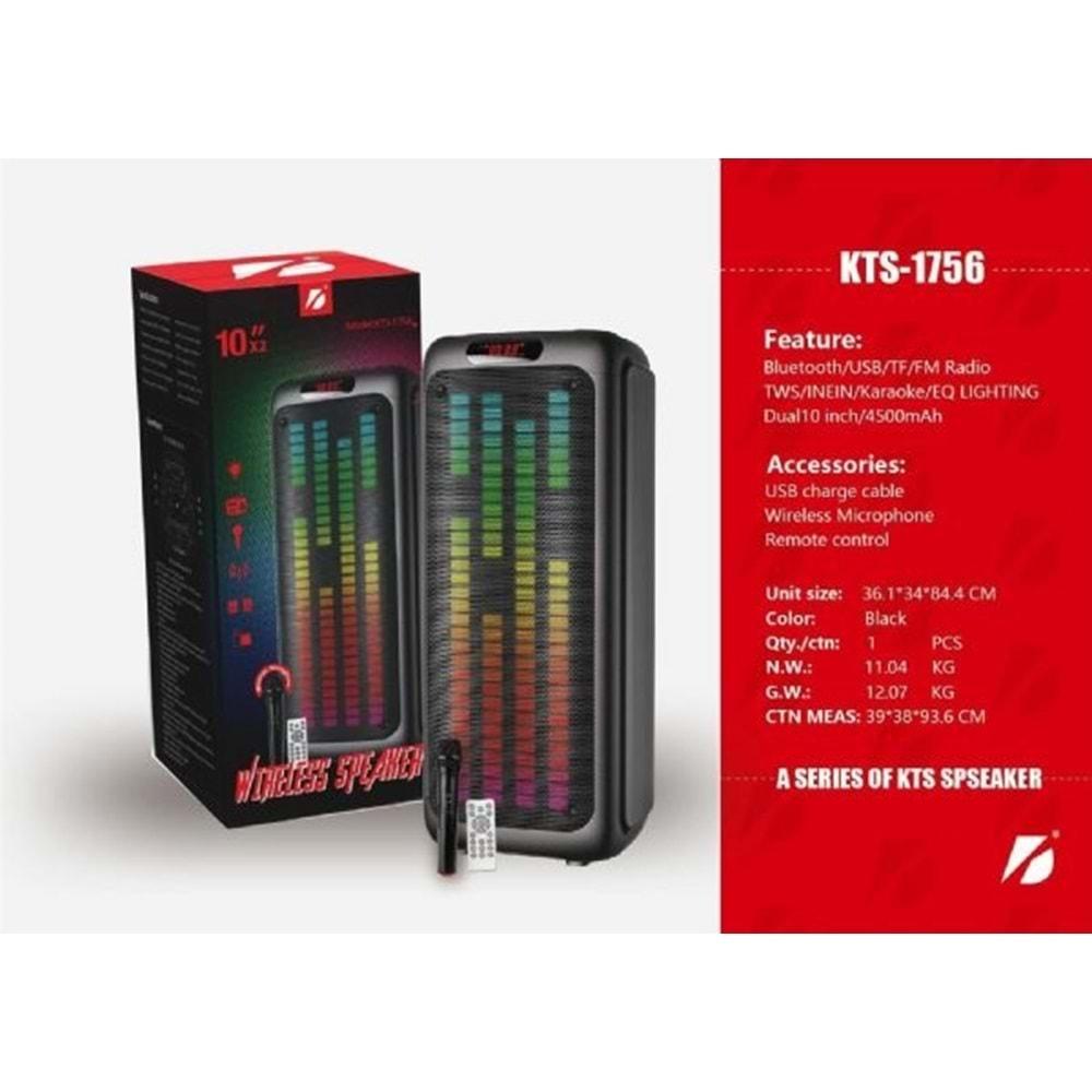Subzero KTS-1756 Bluetooth/Usb/Sd/ Müzik Kutusu Rgb Ledli Mikrofonlu