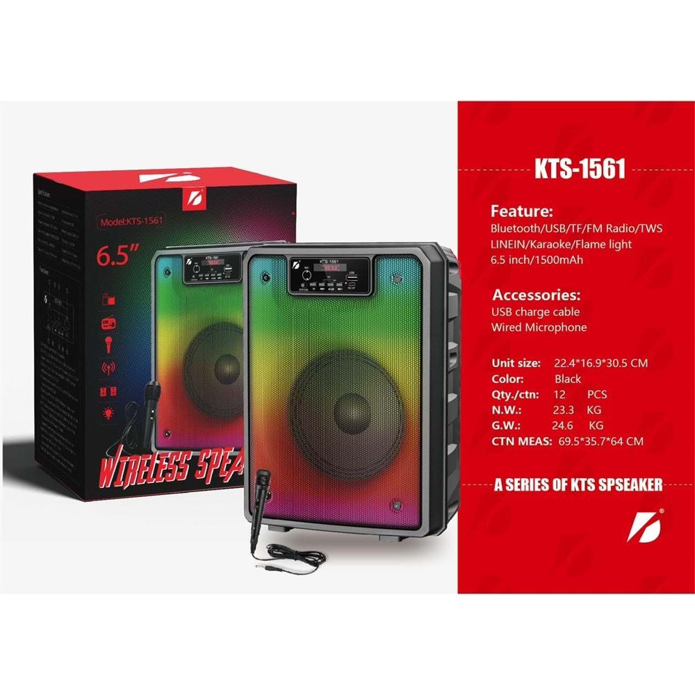 KTS-1561 Bluetooth/Usb/Sd Müzik Kutusu