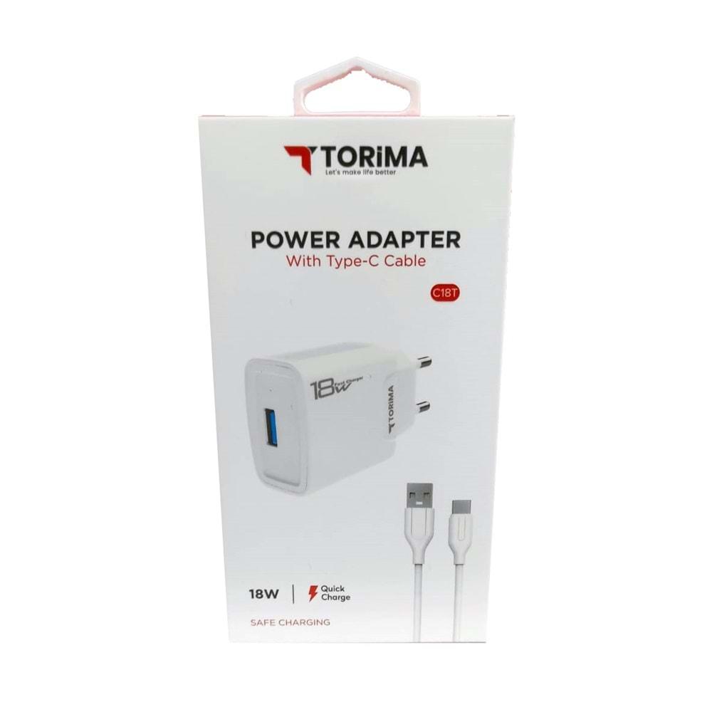 Torima Trm-C18T 18W 3A Type-C Hızlı Şarj Aleti