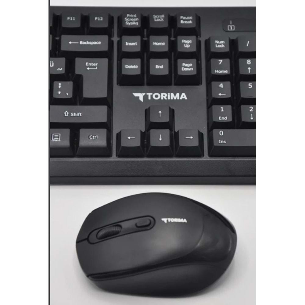 Torima TMK-01 2.4ghz Kablosuz Q Klavye Ve Mouse Seti Siyah