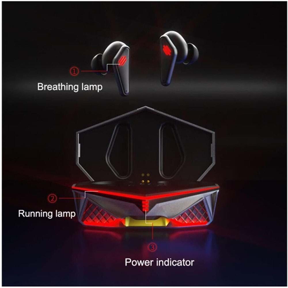 K-98 Led Işıklı Kulakiçi Kablosuz Bluetooth 5.0 Metal Kasa Gaming Kulaklık