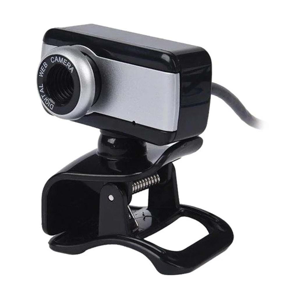 Powermaster Tak-Çalıştır 2 MP Mikrofonlu 480P Usb Webcam PC Kamera PM-2433