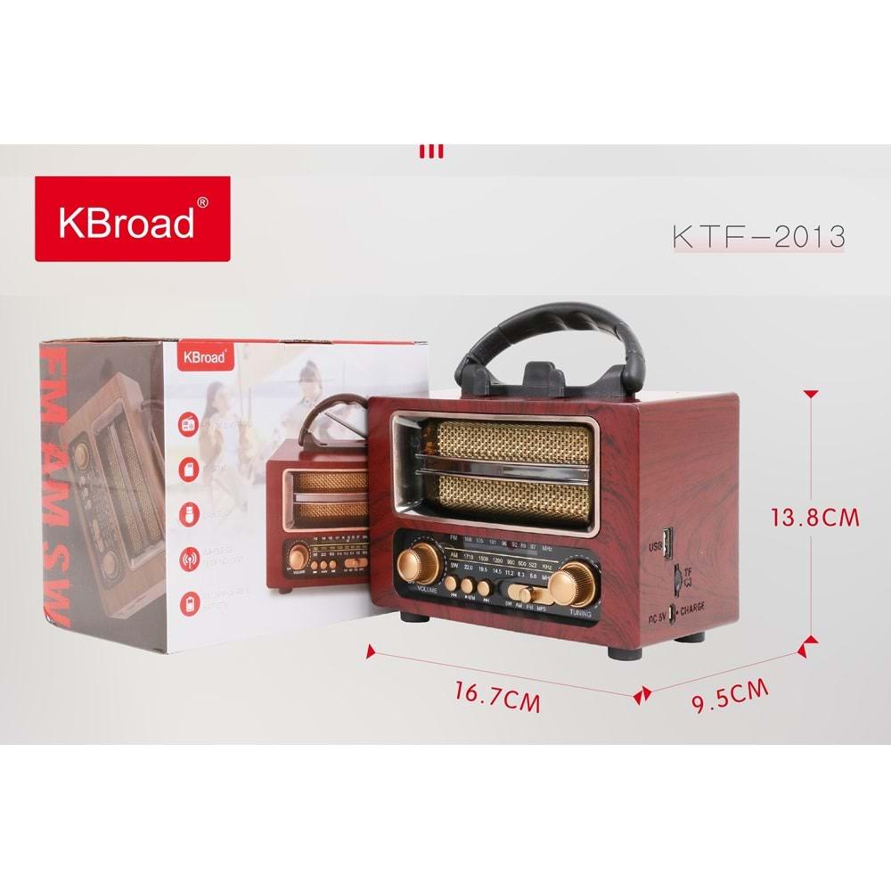 KTF-2013 Bluetooth Speaker FM AM SW Radyo 3