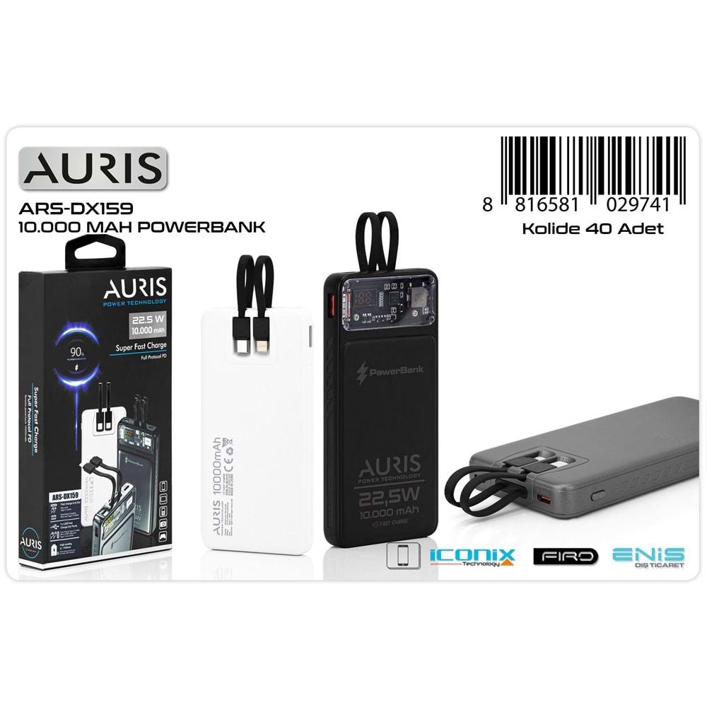 Auris DX159 10.000 Mah Super Fast+Hayalet Lcd