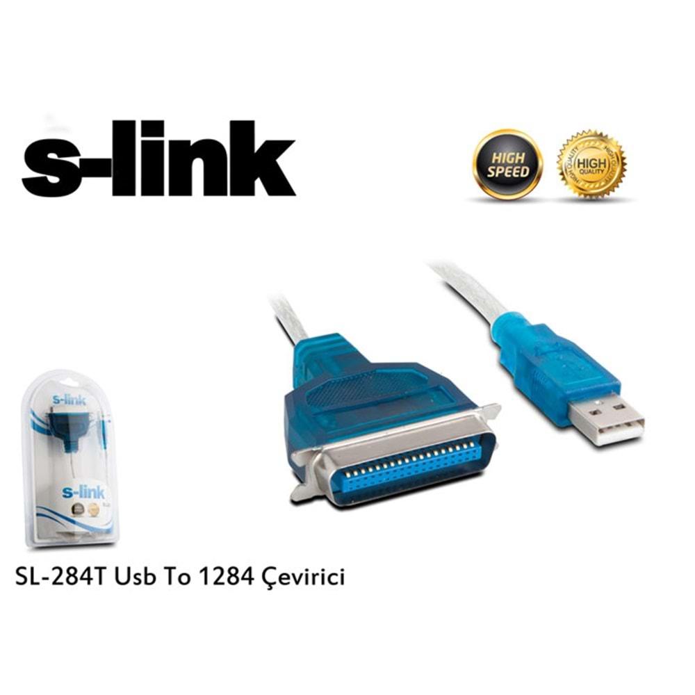 S-link SL-284T USB 2.0 LPT Yazıcı Kablosu