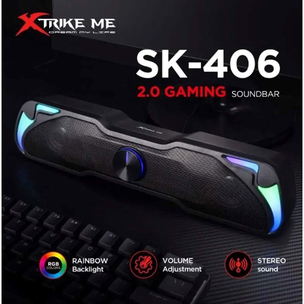 Xtrike Me SK-406 Stereo 2.0 Gaming Soundbar Hoparlör