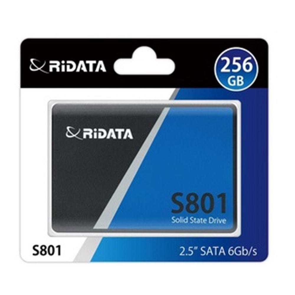 Ridata 256Gb Sata III (6Gb/s) S801 Read Up 520MB/s SSD Harddisk