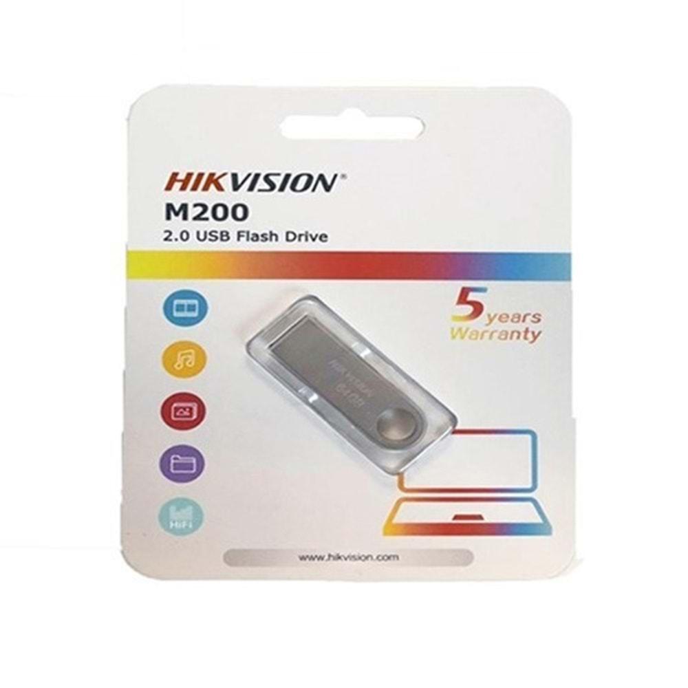 Hikvision 128GB USB2.0 HS-USB-M200/128G Metal Flash Bellek