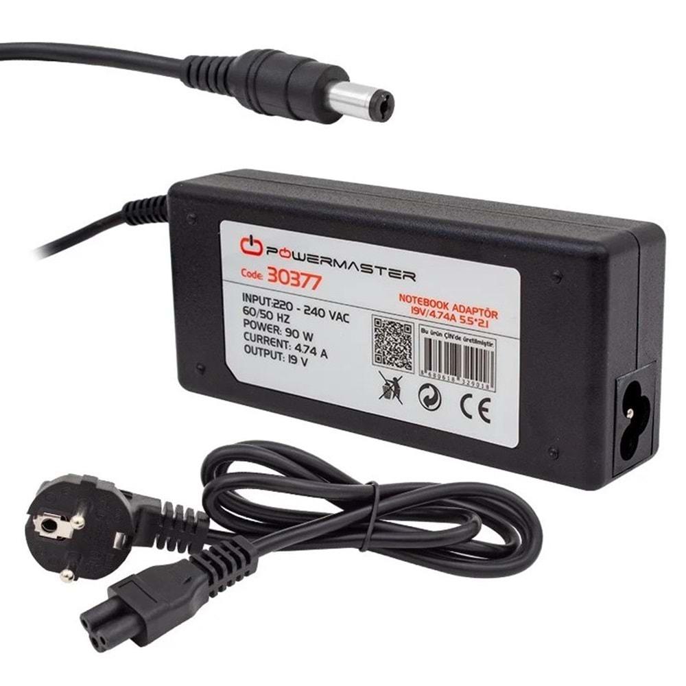 Powermaster PM-3938 19.5 Volt - 4.74 Amper 6.5*4.4 Mm Uçlu Adaptör (Sony Notebook - Samsung Led Tv Monitör)