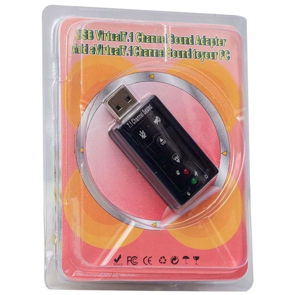 Powermaster 7.1 Ch USB 2.0 Ses Kartı PM-18063