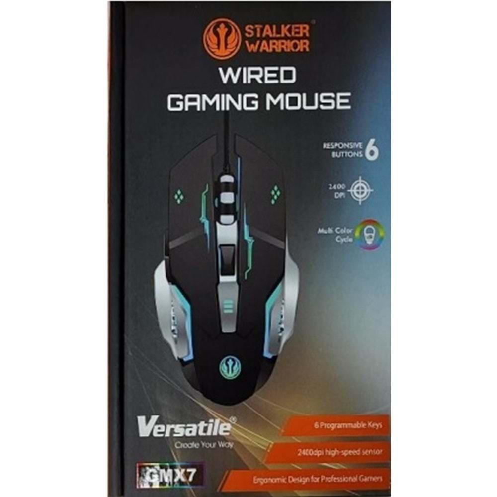 Versatile Stalker Warrior GMX7 Gaming Series Oyuncu Mouse