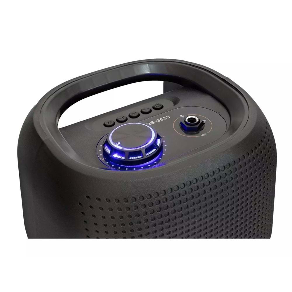 Kımıso QS-3635 RGB Bluetooth Müzik Kutusu 2X10W 2X4