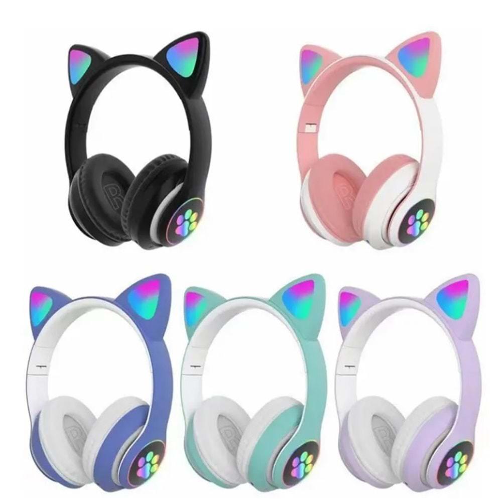 Yk Desıgn STN-28 Kedi Bluetooth Kulak Üstü Kulaklık