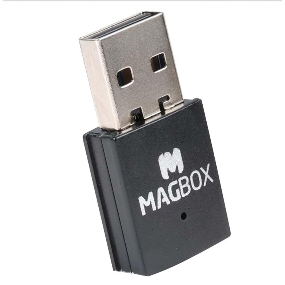 Magbox 802.11N Mini 7601 Chipset 2.4GHz 150 Mbps HD Uydu Alıcı Uyumlu Usb Stick Wifi Adaptör (V2)