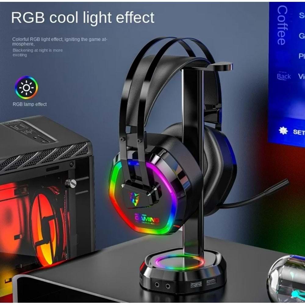 TRİO G608 Profesyonel Headset Pro 7.1 Usb Girişli Rgb Gaming Oyuncu Kulaklığı