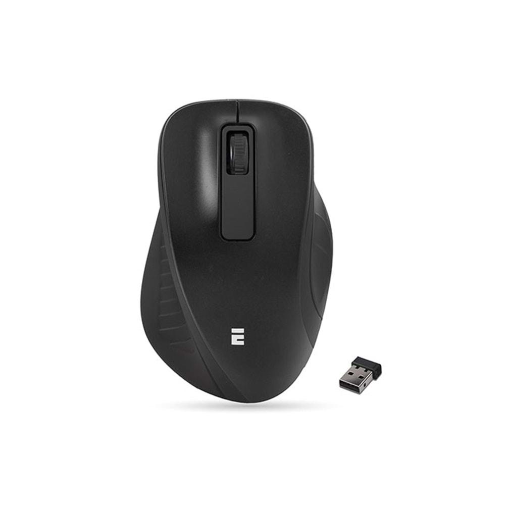 Everest SM-360 Usb Siyah 3D Optik Süper Sessiz Alkalin Pil Kablosuz Mouse