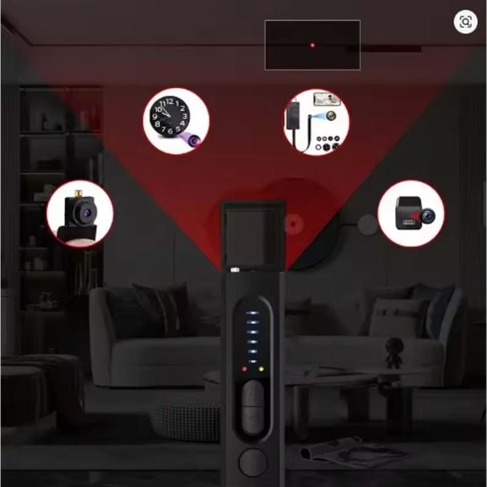 Pars PRS-X13 Tam Aralıklı Kamera Bulucu Anti Hata Dinleme Cihazı Anti-Spy Araba GPS Takip Cihazı RF Kablosuz Sinyal Tarayıcı