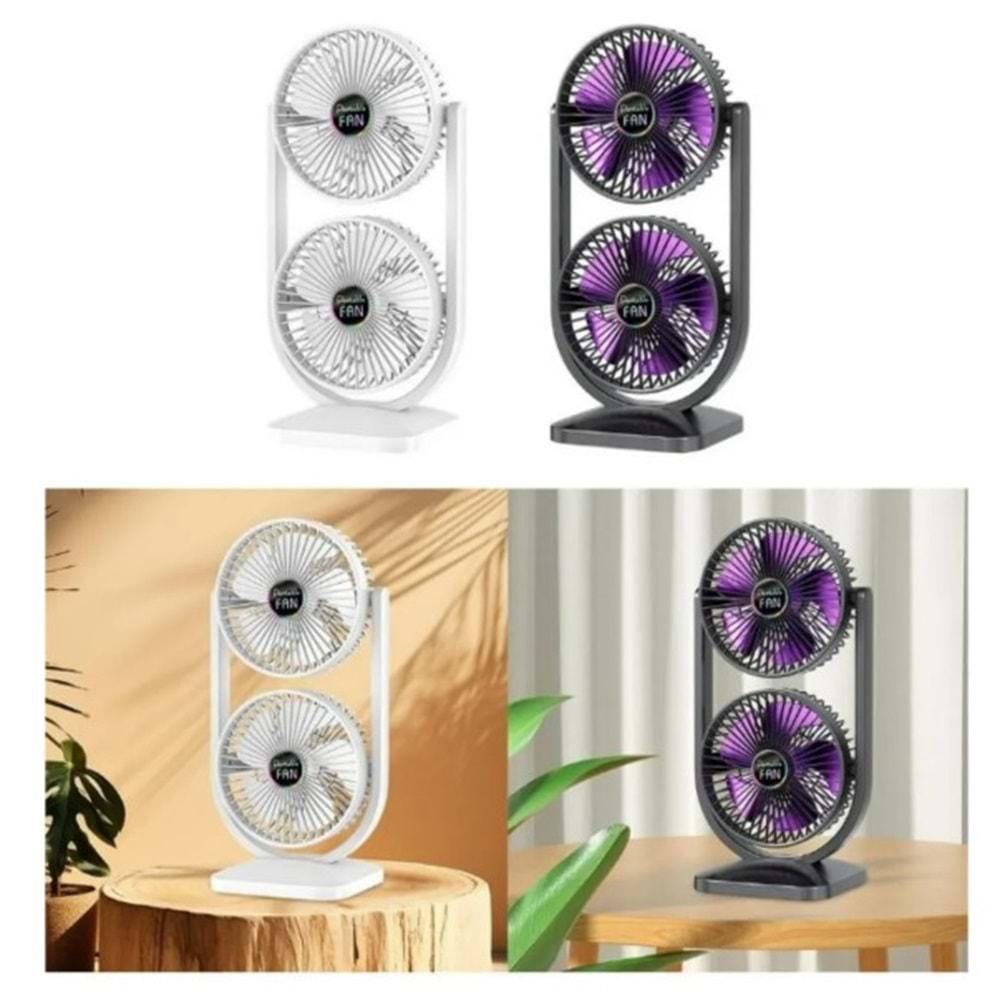 S30 2'si1 Arada Çift Başlı Fan İç ve Dış Mekan için İdeal Ayrı Yukarı Aşağı Kontrol