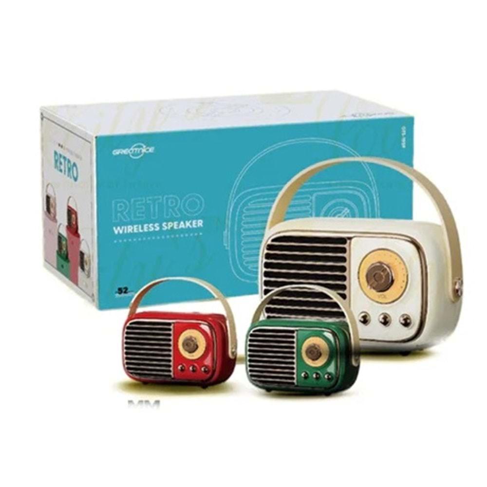 GTS-1959 Bluetooth-FM Şarjlı Mini Nostaljik Radyo