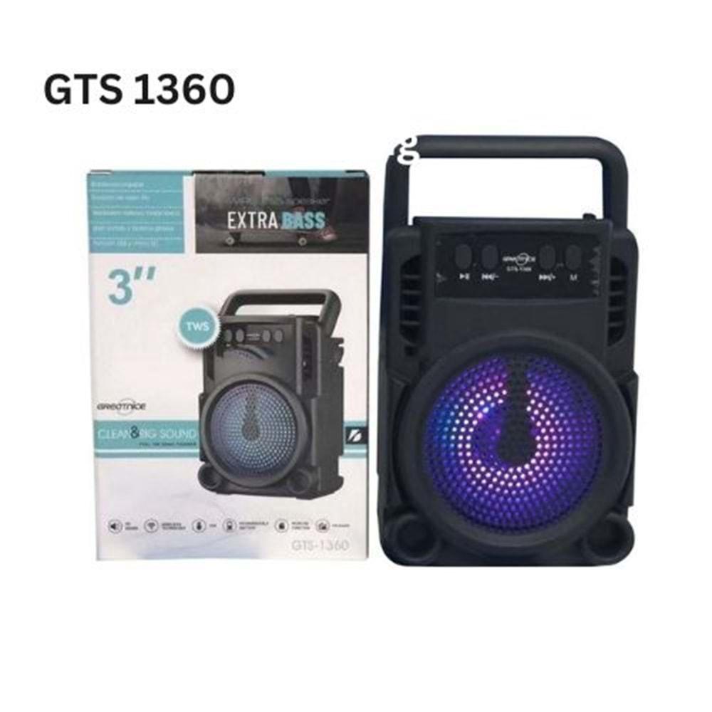 GTS-1360 Bluetooth/Usb/Sd Müzik Kutusu