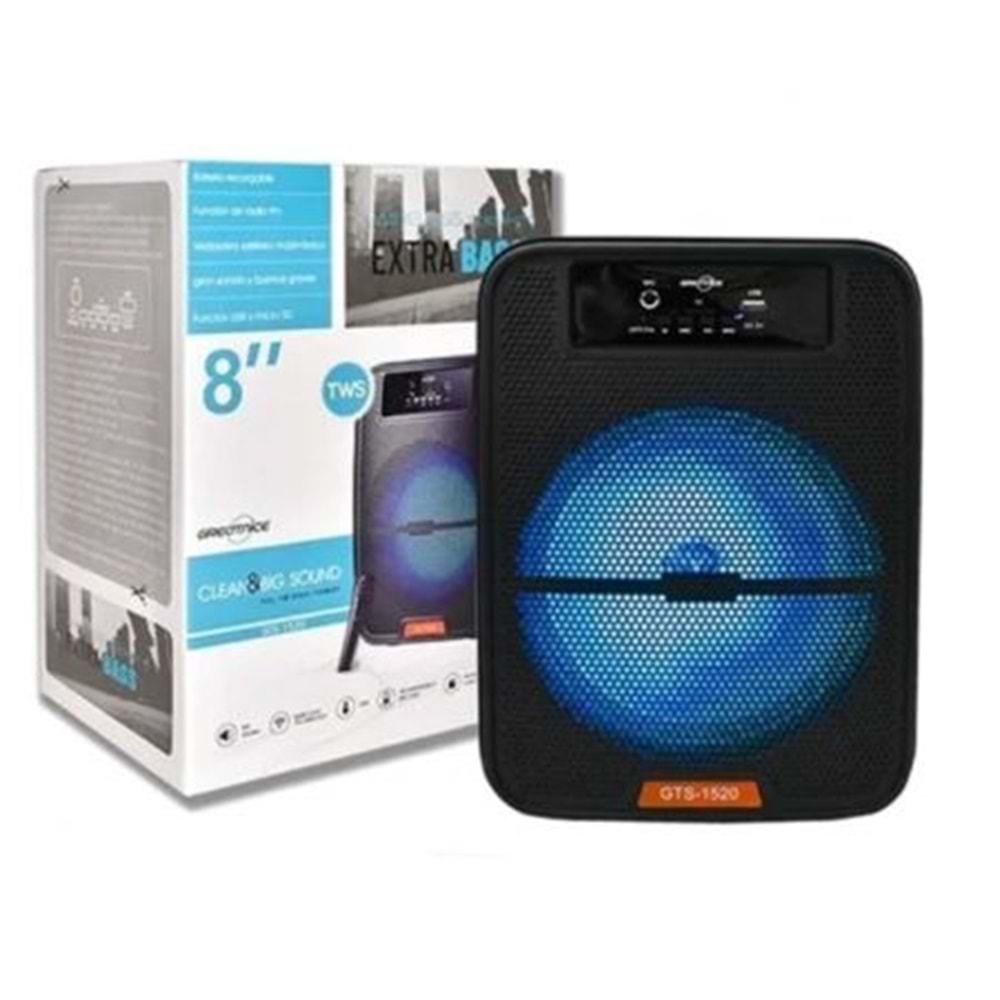 GTS-1520 RGB Mikrofonlu Ledli Bluetooth Speaker Usb-Tf-Fm