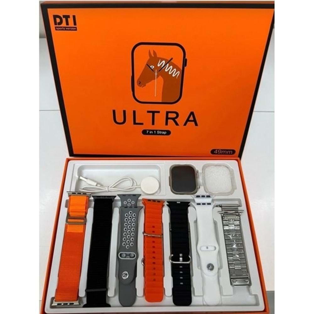 Newpro DT1Ultra 7 Tam Ekran Bt Çağrı Özellikli Akıllı Saat 7kordon+kılıf
