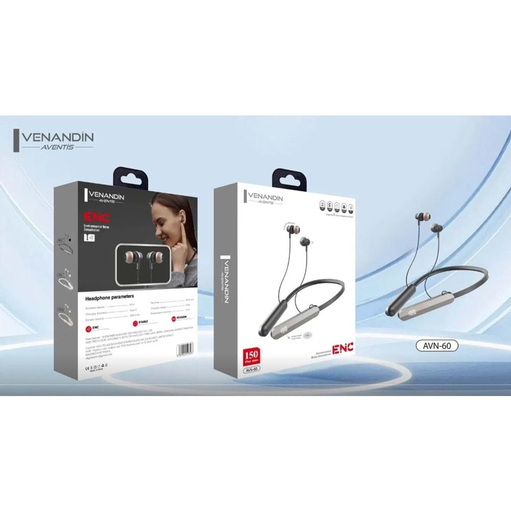 Venandin AVN-60 Boyun Askılı Bluetooth Kulaklık 150 Saat