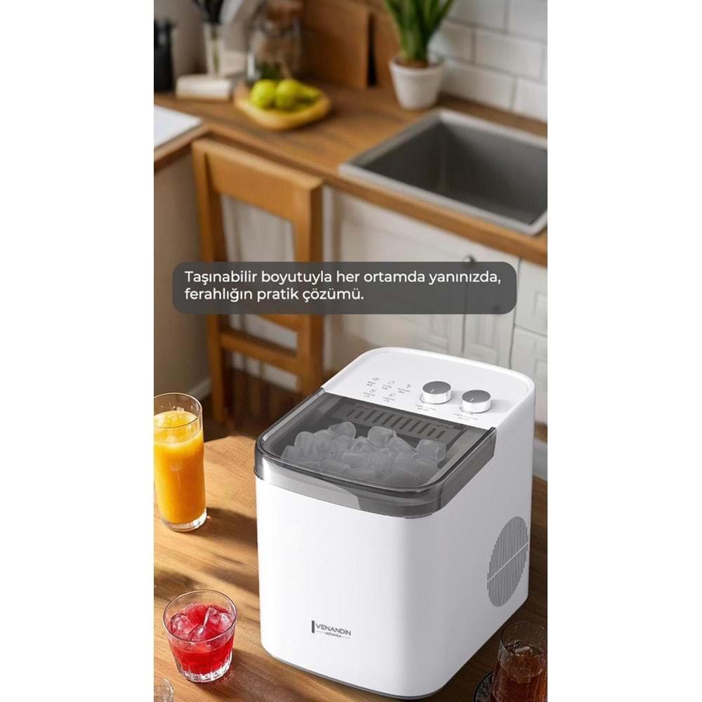 Venandin Freeze mini Portatif Taşınabilir Hızlı Buz Yapma Makinası