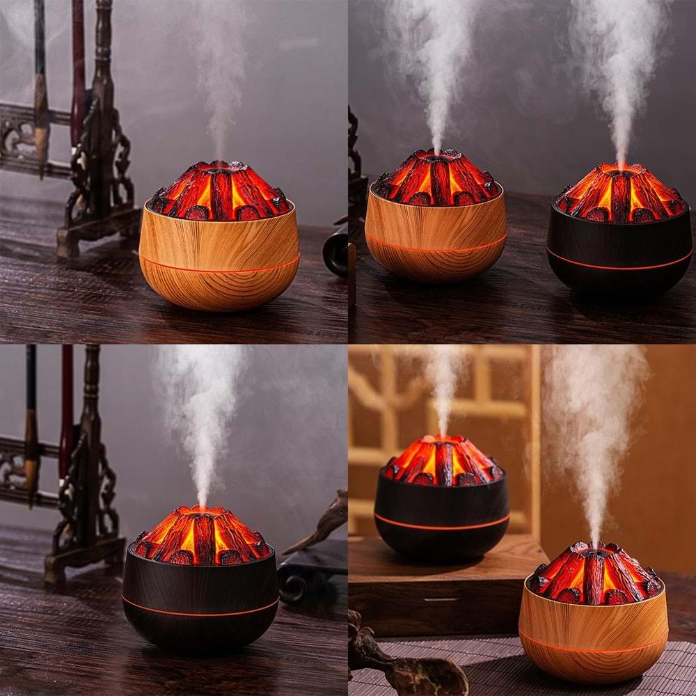 Katjmer NVR-351/SX-E35 Hava Nemlendirici Aroma Difüzörü Led Işıklı 300Ml Buhar Makinesi Koku Yayıcı