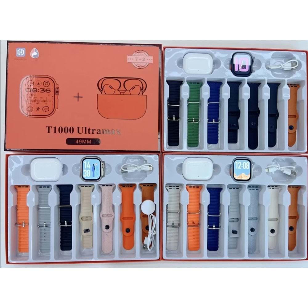 Katjmer T1000 Ultra Max 7+2 Kulaklık Hediyeli Akıllı Saat