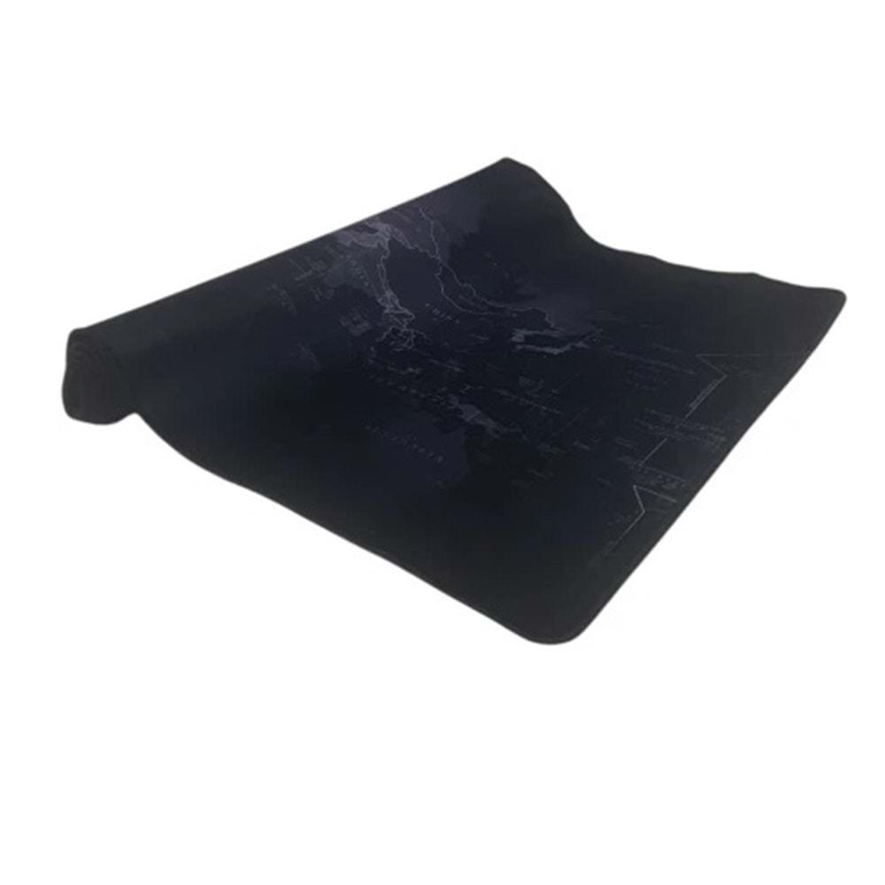 YK desıgn YK-3532 Mousepad 40cmx90cm Siyah Dünya Desenli