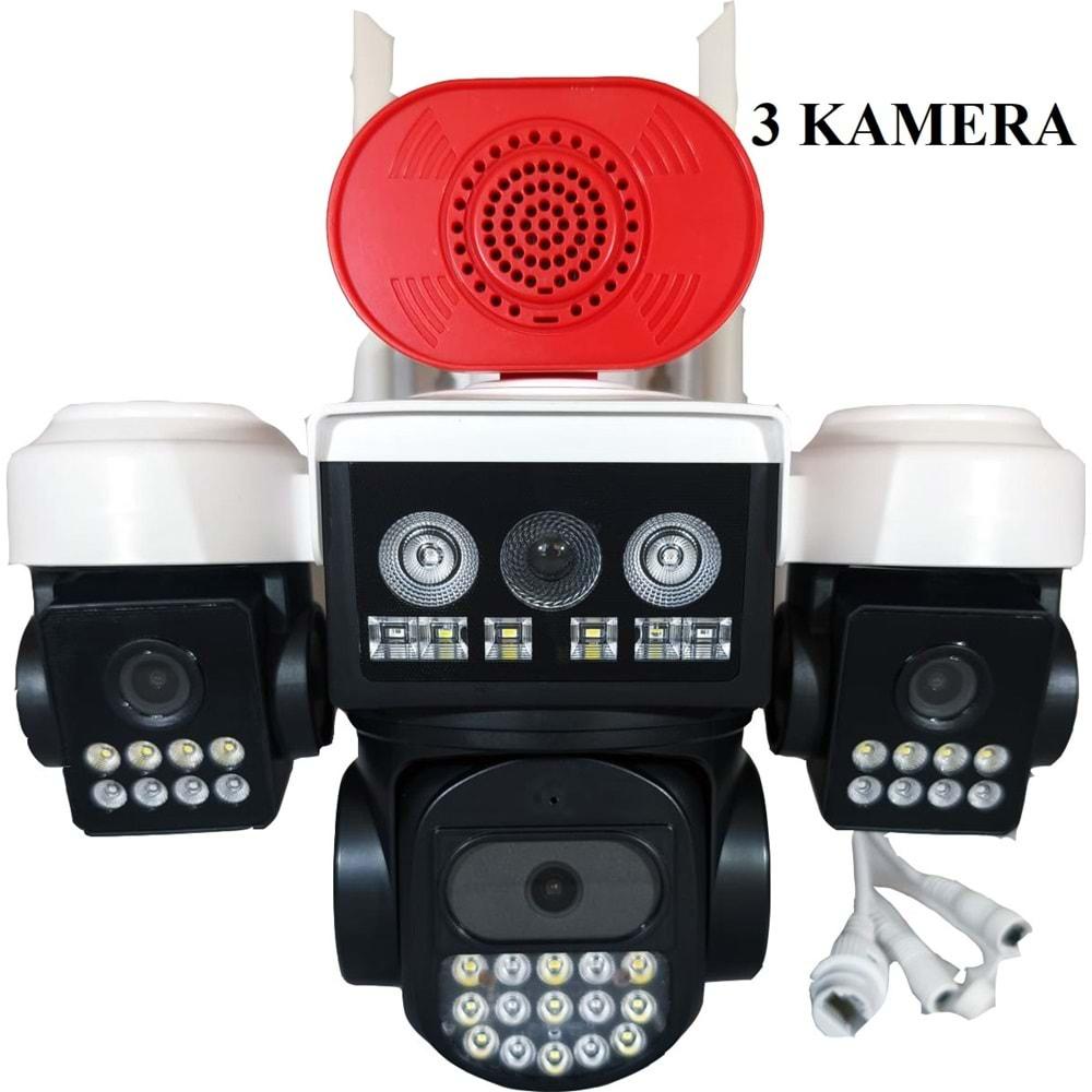 Apronx APX-WP233 6Mp 3.6mm 2*2.8mm 39 Led Wifi PTZ(3Kameralı)