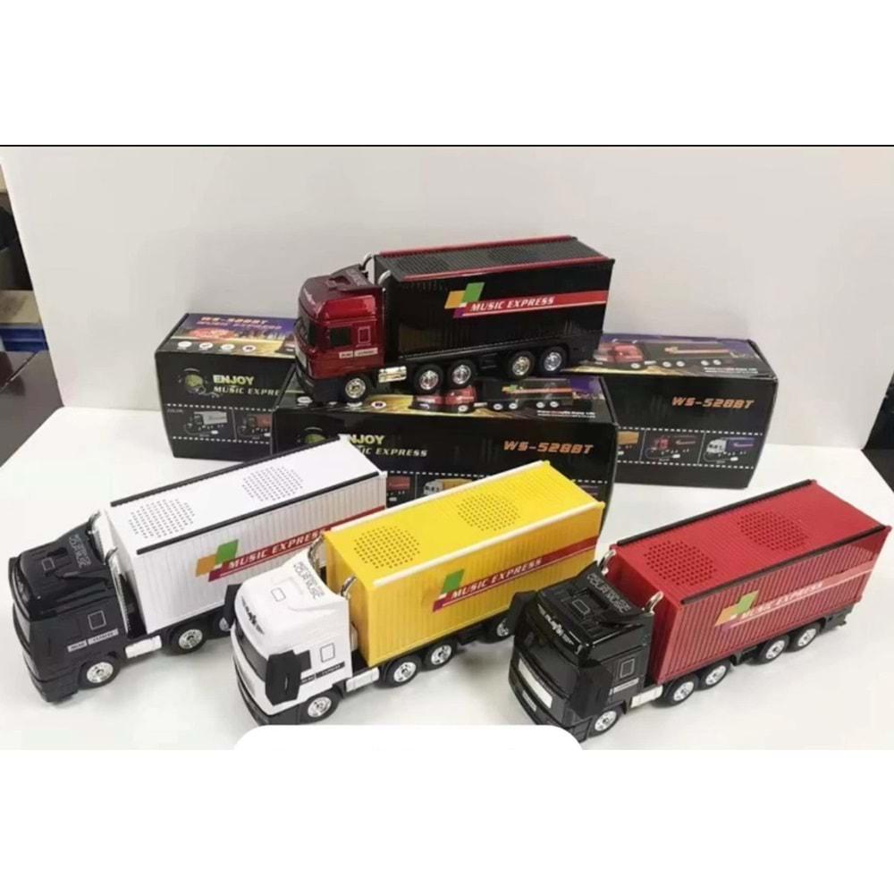 WS-528 TIR Tasarımlı Bluetooth Hoparlör Sd Kart Usb Kablosuz Speaker